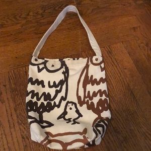 Canvas owl bag